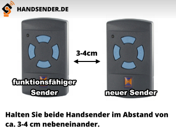 blaue Tasten HSE2 / HSM4 Kopiersender, Hörmann 433/868 MHz Bandy-ONE 